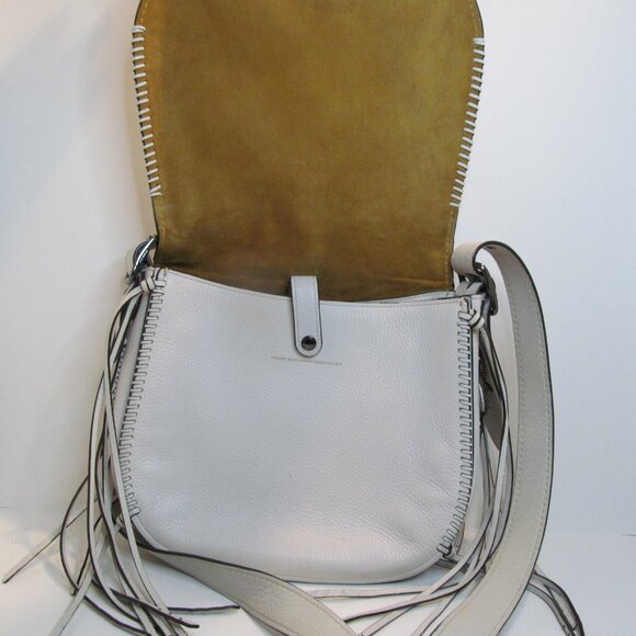 Coach 1941 Whiplash Pebbled Leather in Creme with Fringes, Medium - Picture 3 of 7